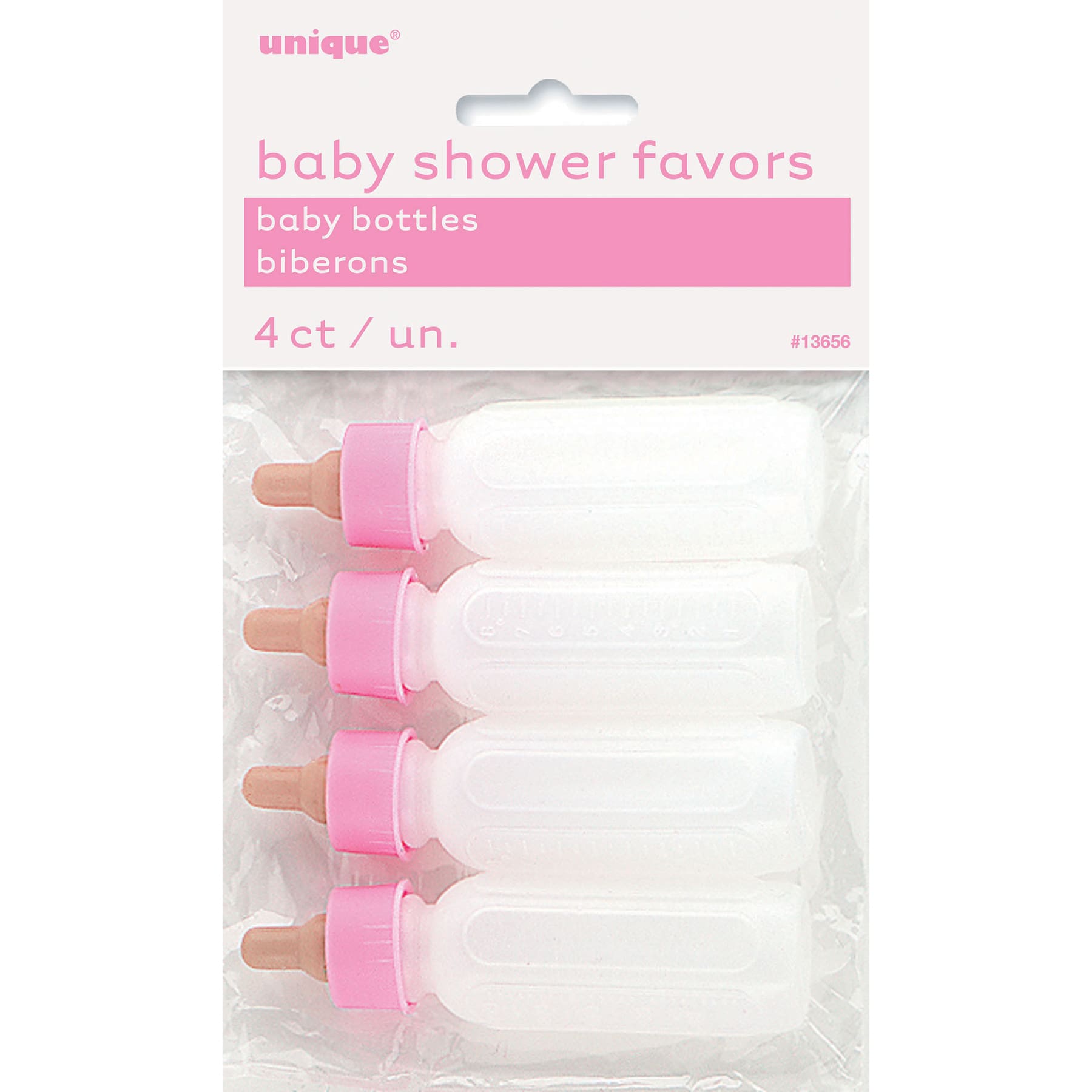 13656 BABY BOTTLES PINK 4CT