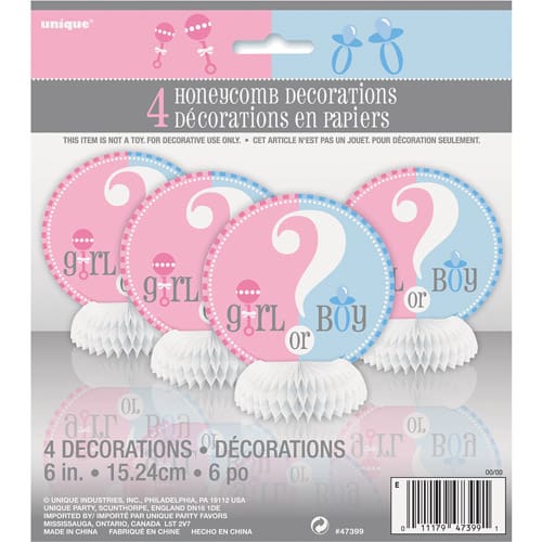 47399 GENDER REVEAL MINI DECO