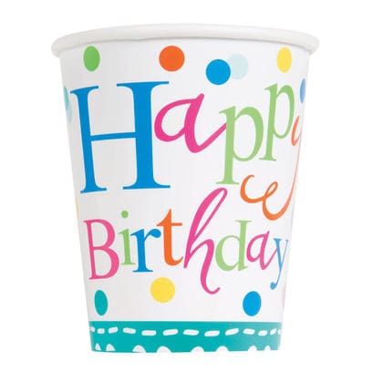 49606 CONFETTI CAKE BDAY CUP
