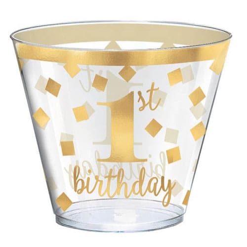 350254 TUMBLER 1ST BDAY GOLD