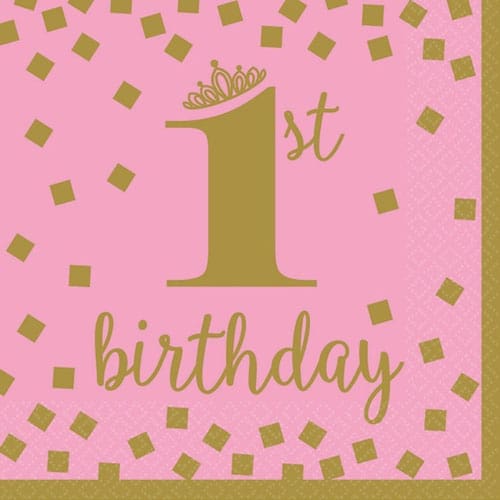 511861 1ST BDAY GOLD LN GIRL