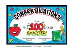 399692 100TH DAY CERTIFICATE BOOK