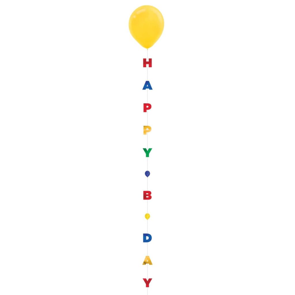 110455 Balloon Strings Hpy Bday