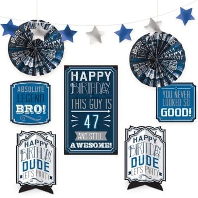 242487 HPY BDAY MAN DECO KIT