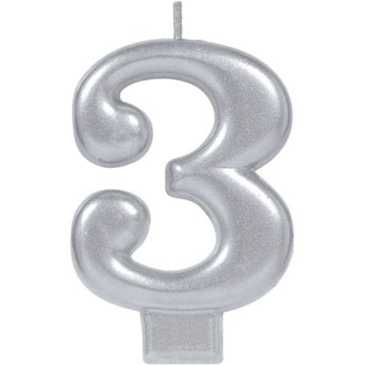 CANDLE SILVER 3