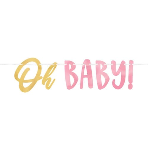 122294 OH BABY LTR BANNER GIRL