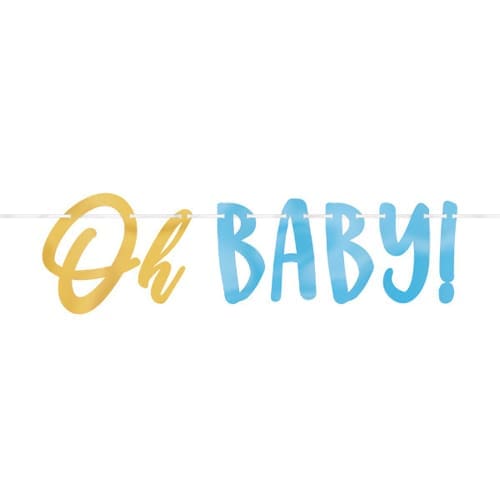 122292 OH BABY LTR BANNER BOY