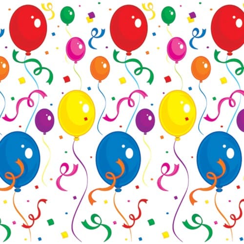 52052 BALLOONS & CONFETTI BACKDROP