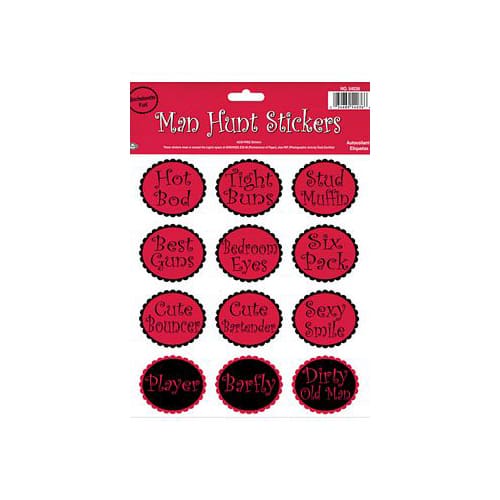 54036 MAN HUNT STICKERS