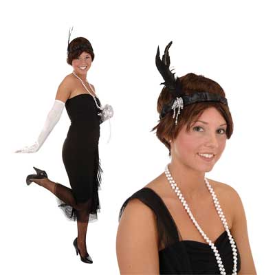 60787 FLAPPER HDBND BLACK