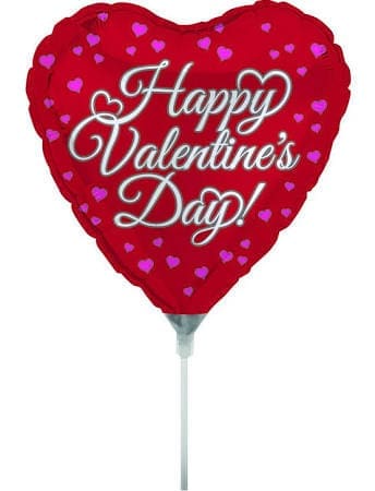 43404 AIR FILLED 18IN HEART HPY VAL DAY