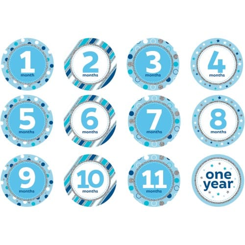 324518 STICKERS MONTHS BLUE