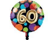 332499 BALLOON BDAY 60 MYLAR