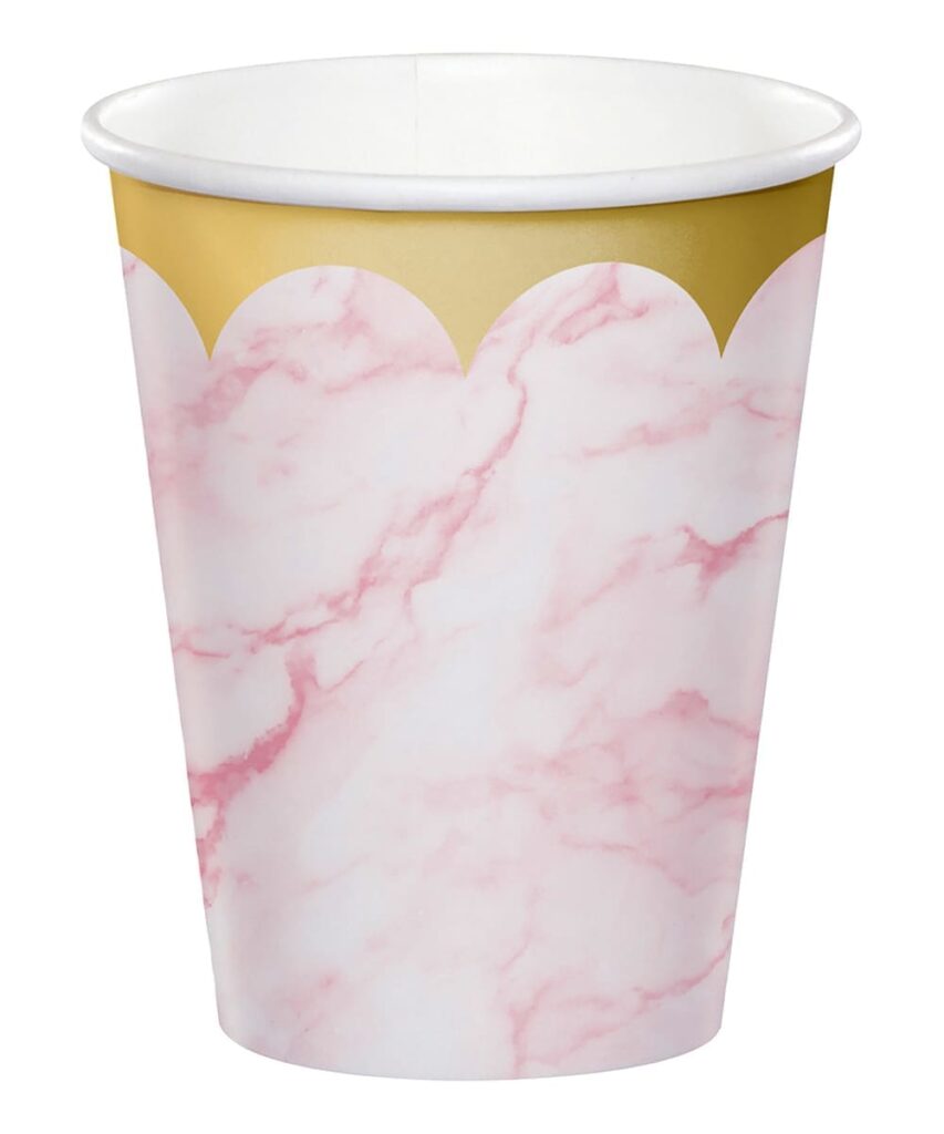 353967 PINK MARBLE CUP