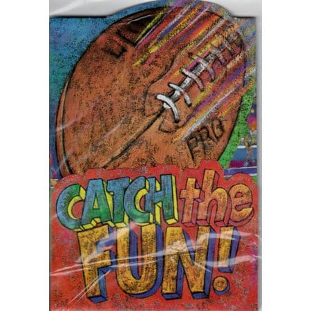 10078 FOOTBALL DIE-CUT INVITATION