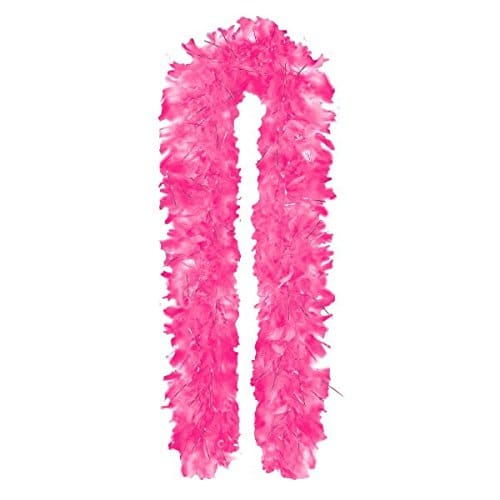 259701 FEATHER BOA W TNSL GLTZY GRL