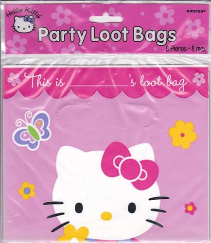 378228 FOLDED LOOT BAG HELLO KITTY