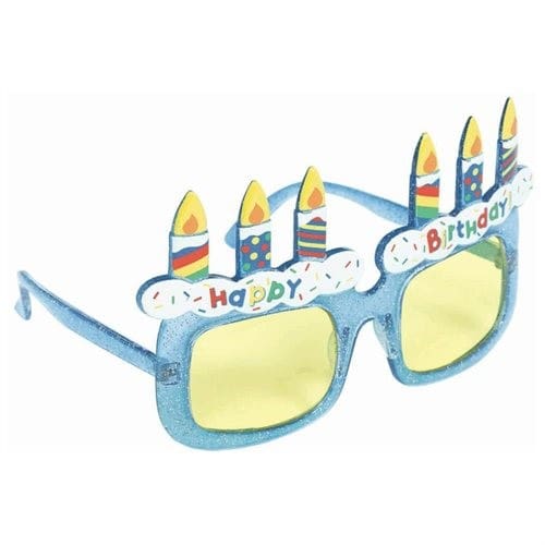250080 GLASSES BDAY CAKE BLU