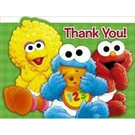 3886142 THANK YOU D/C SESAME 1ST BDAY