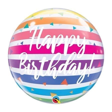 13037 BUBBLE BDAY STRIPES