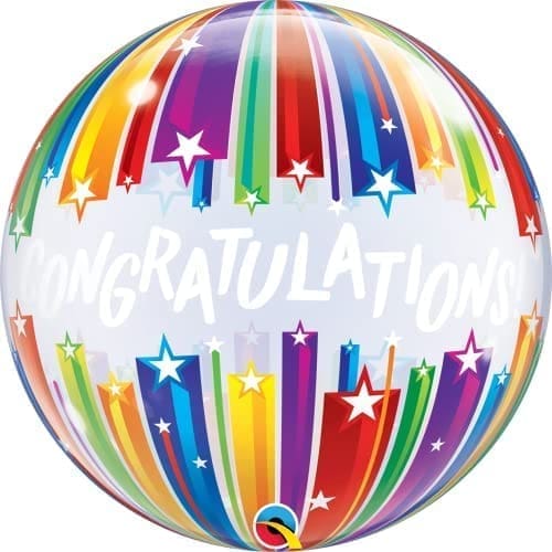 17422 BUBBLE CONGRATS STRIPES