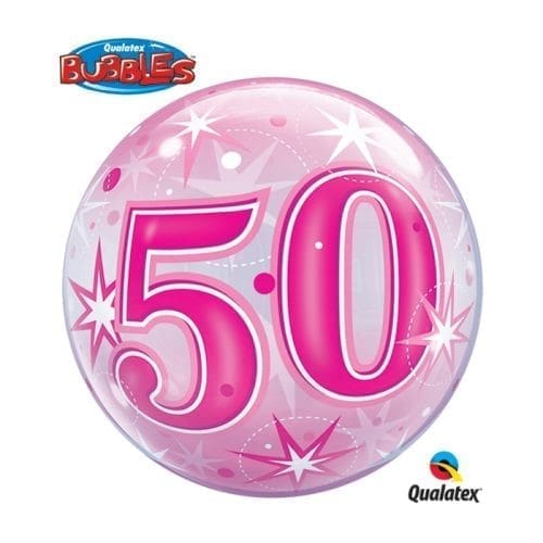 43126 BUBBLE 50 PINK STARBURST