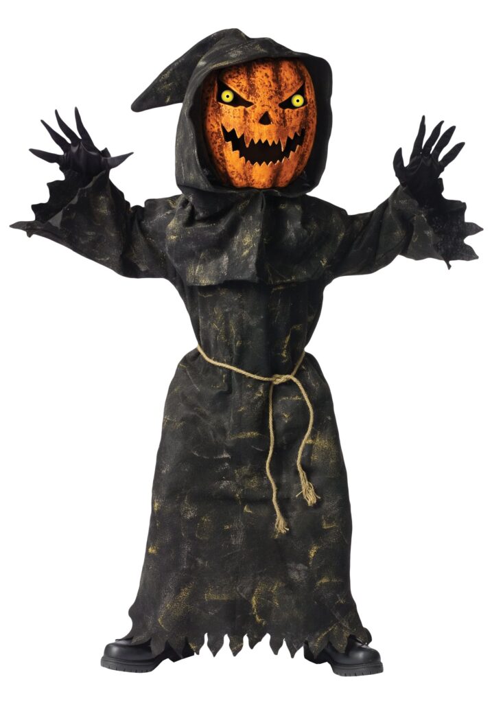 130112 PUMPKIN BOBBLE HEAD CHILD MED
