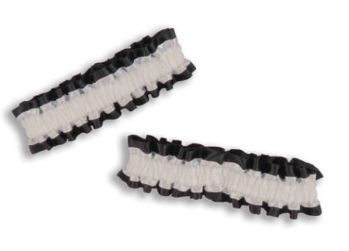 51569 GARTER BLACK/WHITE