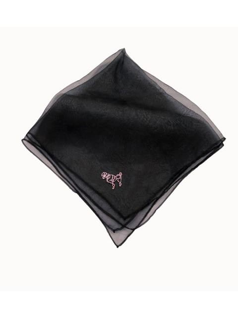 POODLE SCARF BLACK