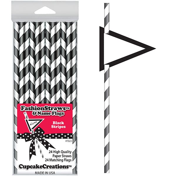 7023 BLACK PAPER STRAW