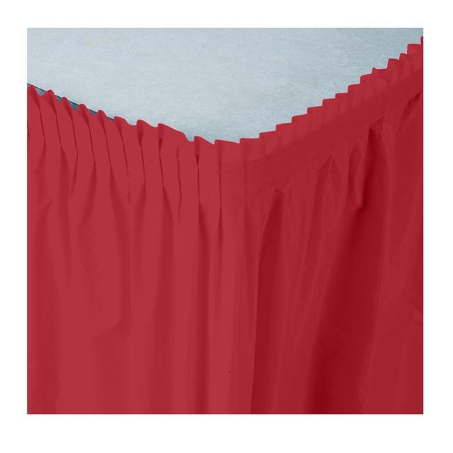 10052 CLASSIC RED TABLESKIRT