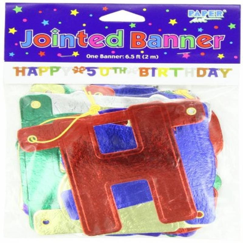 290043 ***JOINTED BANNER, SM HPY 50TH BDAY