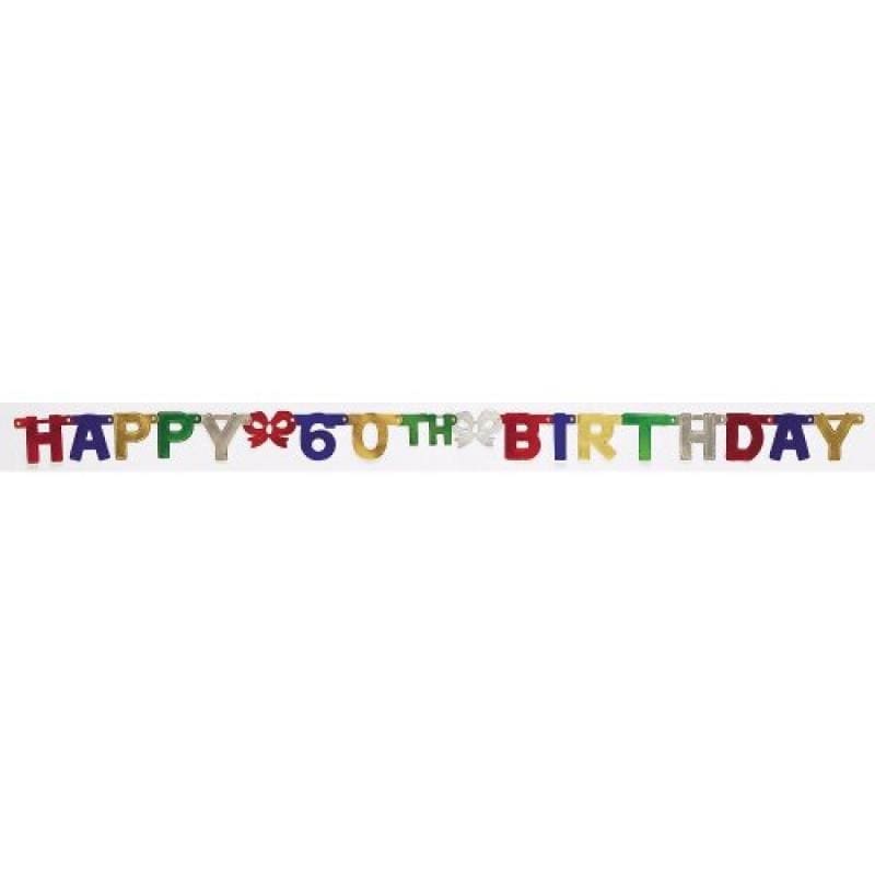 290050 60TH BDAY JOINTED BANNER