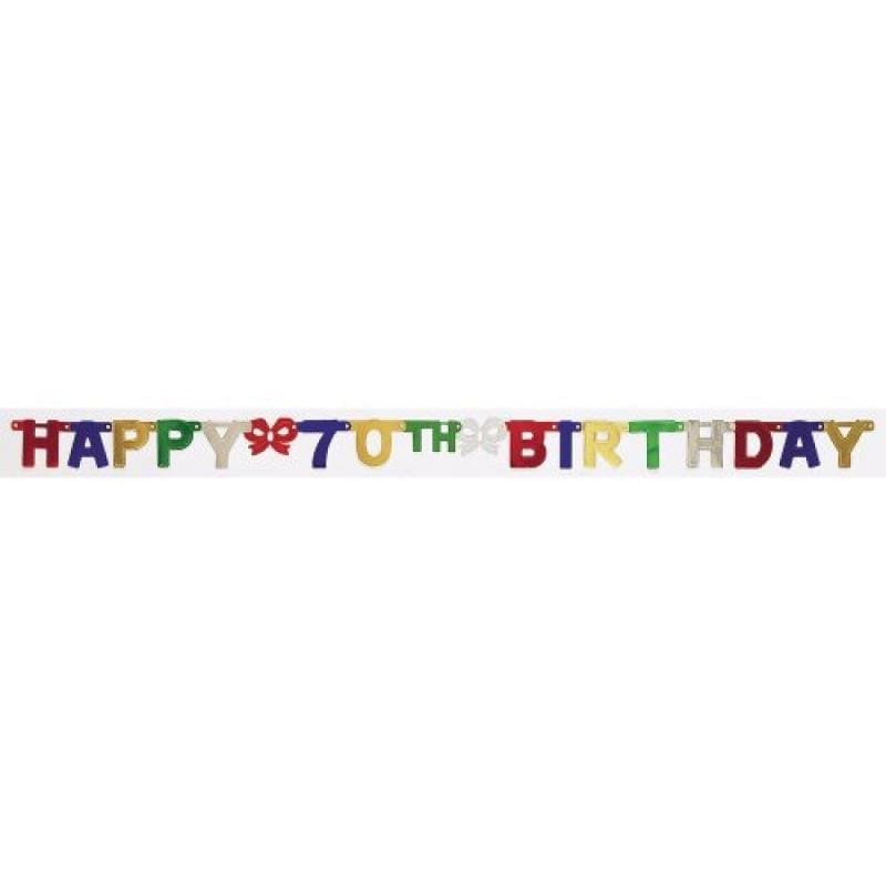 290051 JOINTED BANNER, SM HPY 70TH BDAY