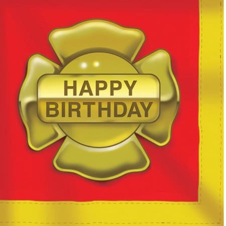 660771 FIREFIGHTER HAPPY BDAY LN