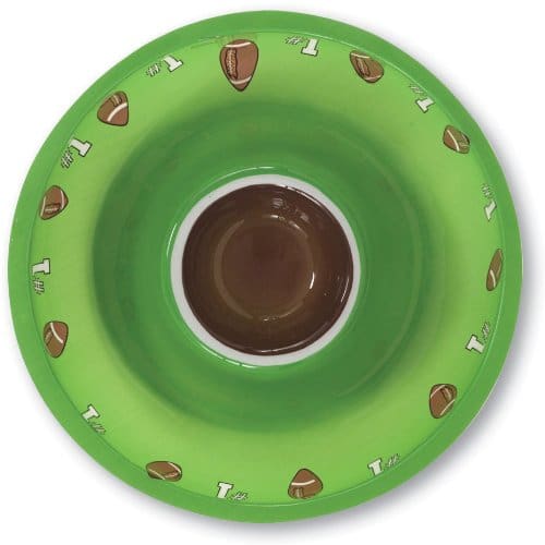 64012 Pl Chip & Dip Tray Football