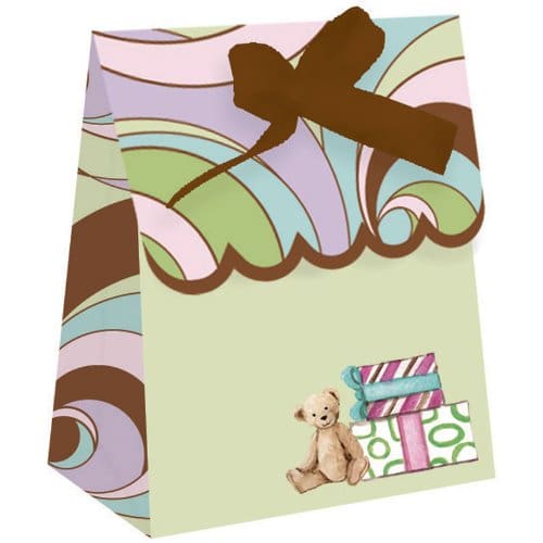 87672 FAVOR BAG W/RIBBON, DC
