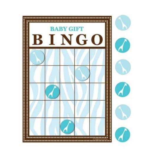 197385 WILD SAFARI BINGO GAME BLUE