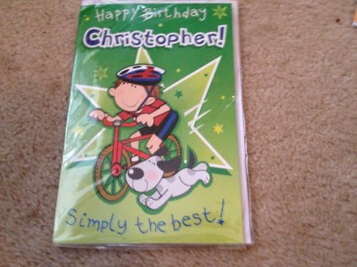 CHRISTOPHER CARD