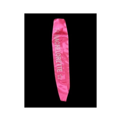 AL-S-DIA-BACH-P SASH BACHELORETTE HOT PINK