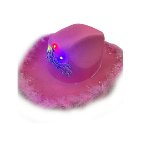 51734 cowboy hat pink light up
