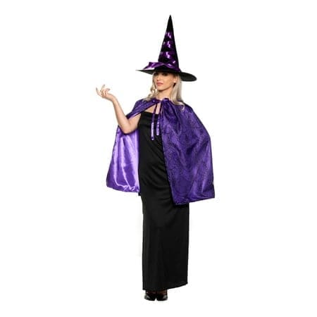 30746 WITCH CAPE & HAT PURPLE