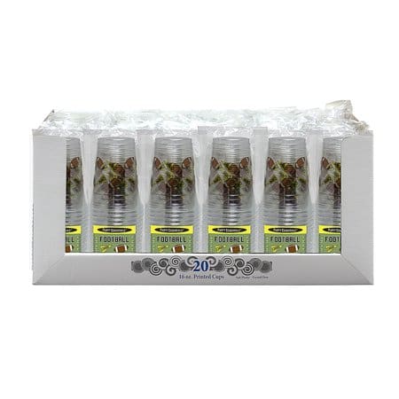 N162010 PLASTIC CUPS FOOTBALL